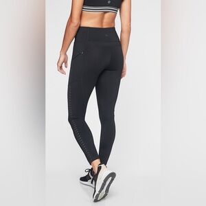 Athleta Contender Laser Cut 7/8 Tight
Black, size SP